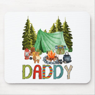 Daddy Of The Happy Camper 1st Birthday Bear Camng  Mouse Pad
