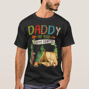 Daddy Of The Happy Camper First Birthday Camng T-Shirt