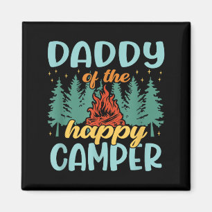 Daddy of the happy camper first birthday camping magnet
