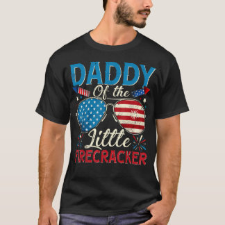Daddy Of The Little Firecracker 4Th Of July Dad T-Shirt