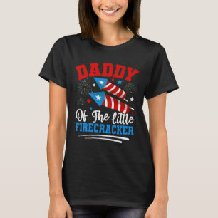 Daddy Of The Little Firecracker Puerto Rico Dad T-Shirt