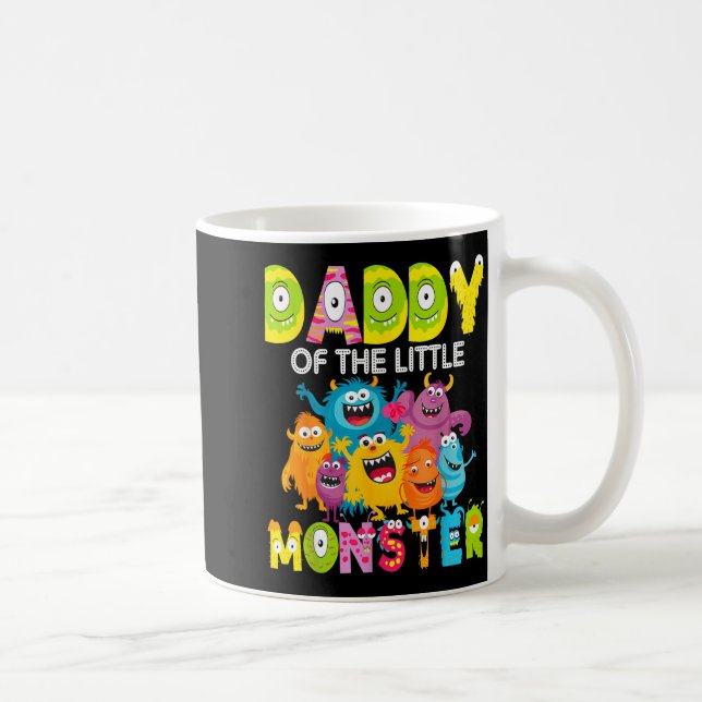Daddy Of The Little Monster 1st Birthday Boy Party Coffee Mug (Right)