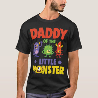 Daddy Of The Little Monster Birthday Family T-Shirt