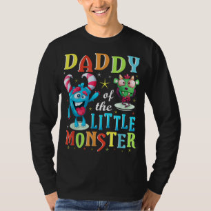 Daddy Of The Little Monster Family Matching Birthd T-Shirt