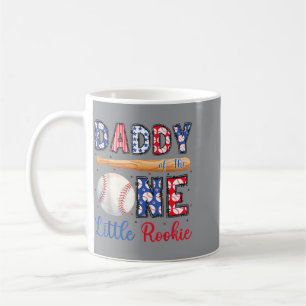 Daddy Of The One Little Rookie Baseball 1st Coffee Mug