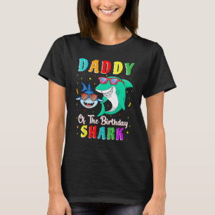 Daddy Of The Shark Birthday Family Matching Birthd T-Shirt