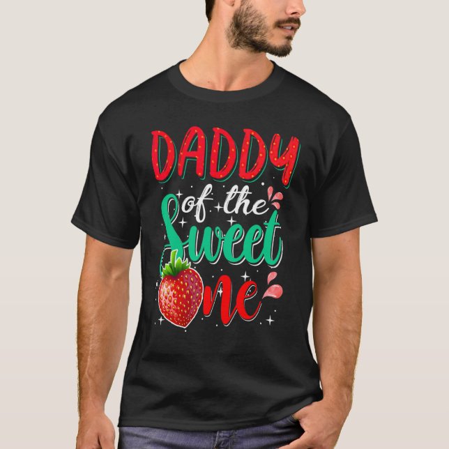 Daddy Of The Sweet One Birthday Party Theme Matchi T-Shirt (Front)