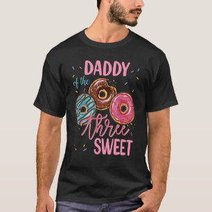 Daddy Of The Sweet Three 3rd Doughnut Birthday Par T-Shirt