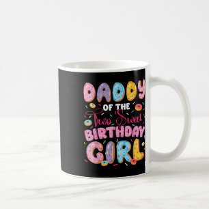 Daddy Of The Two Sweet 2nd Birthday Girl Doughnut Coffee Mug