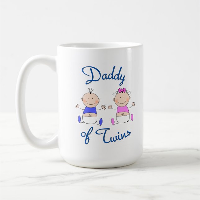 Daddy of Twins Coffee Mug (Left)