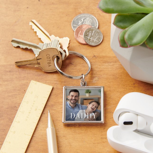 Daddy Overlay | Father's Day Photo Key Ring (Desk)