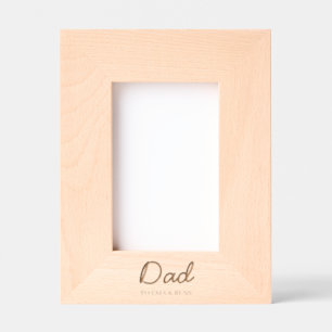 Daddy Personalised Kids Names Modern Father’s Day  Etched Frames