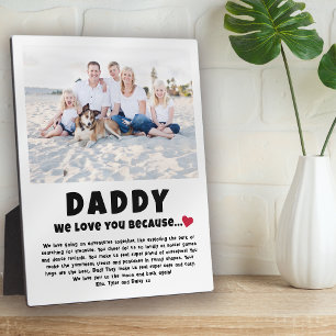 Daddy Personalised Photo Gift from Kids Plaque