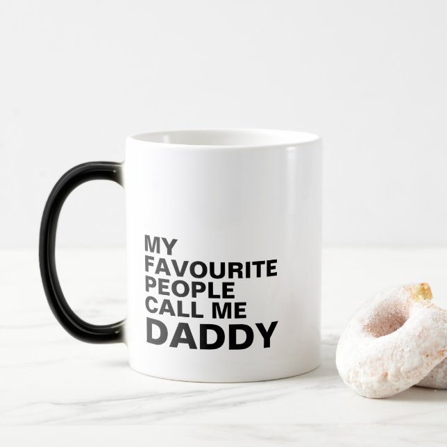 Daddy Personalized Typography Mug with Initial (With Donut)