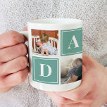 Daddy Photo Collage Custom Giant Coffee Mug<br><div class="desc">Customise this mug with your own photos and give it as a gift!!</div>