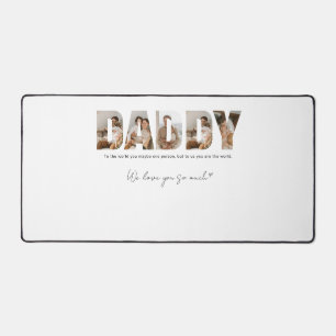 Daddy Photo Collage Father's Day Desk Mat