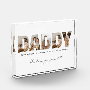 Daddy Photo Collage Father's Day Photo Blocks