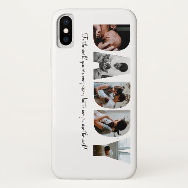 Daddy Photo Collage iPhone Case for Father's day (Back)