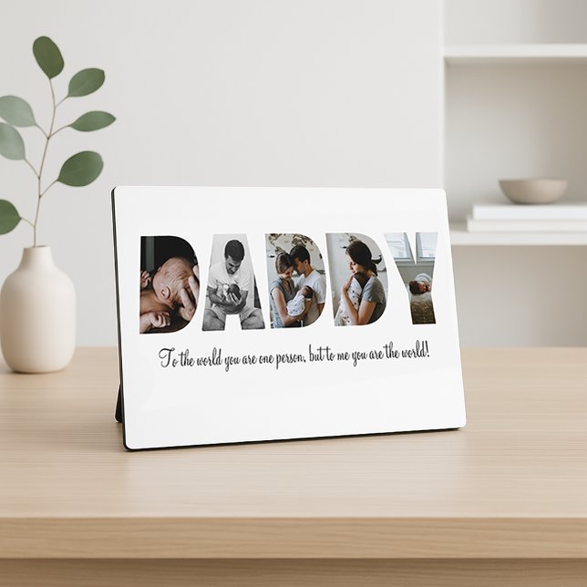 Daddy Photo Collage Plaque for Father's day (Creator Uploaded)