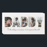 Daddy Photo Collage Wood Sign for Father's day<br><div class="desc">This is a wood sign with a photo collage that spells out the word DADDY along with a custom message. This is the perfect gift for dad for father’s day,  his birthday or Christmas. Photos by prostooleh / Freepik.</div>