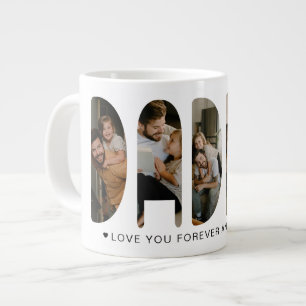 DADDY Photo Letters Father's Day Giant Coffee Large Coffee Mug