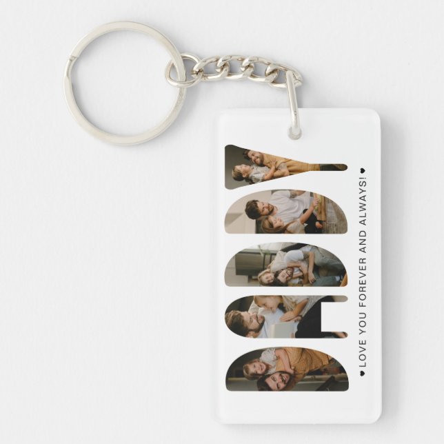 DADDY Photo Letters Key Ring (Front)