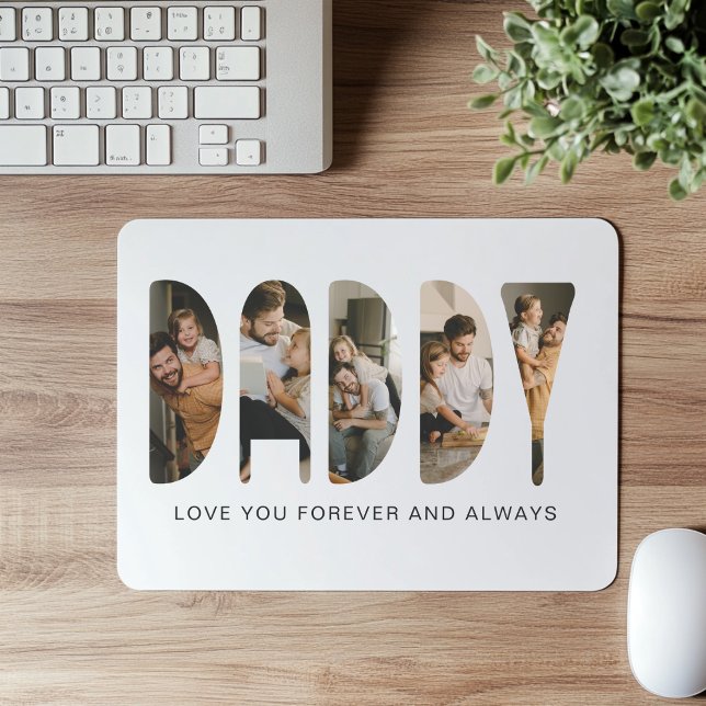 DADDY Photo Letters Mouse Pad (Creator Uploaded)