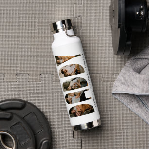DADDY Photo Letters Water Bottle