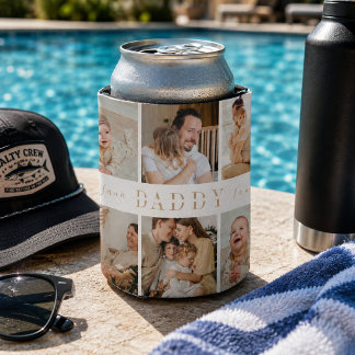DADDY Photos Personalised Can Cooler Gift