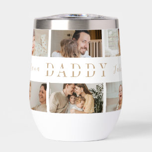 DADDY Photos Personalized Water Bottle   Dad Gift