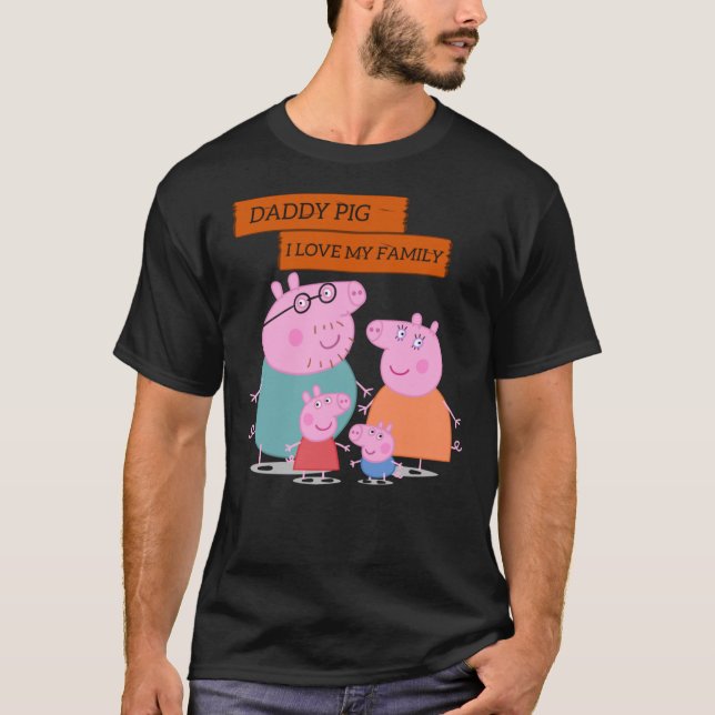 Daddy Pig, I&x27;m an Expert, Funny and Cute Light T-Shirt (Front)