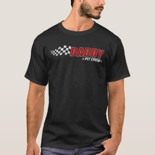 Daddy Pit Crew Race Car Birthday Family Matching P T-Shirt