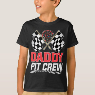 Daddy Pit Crew Race Car Birthday Party Racing Fami T-Shirt