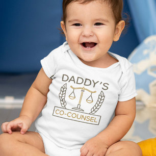 Daddy’s Co-Counsel Baby Bodysuit