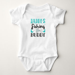 Daddy’s Fishing Buddy - Fishing With My Daddy Ba Baby Bodysuit