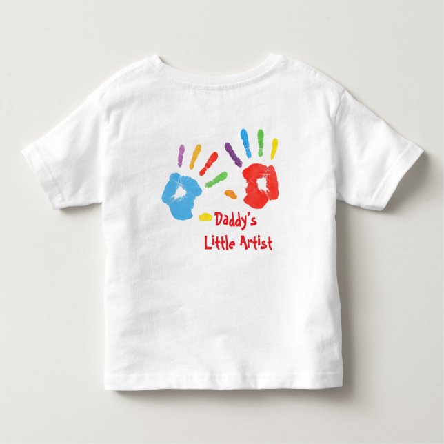 Daddy’s Little Artist – Kids T-Shirt (Back)