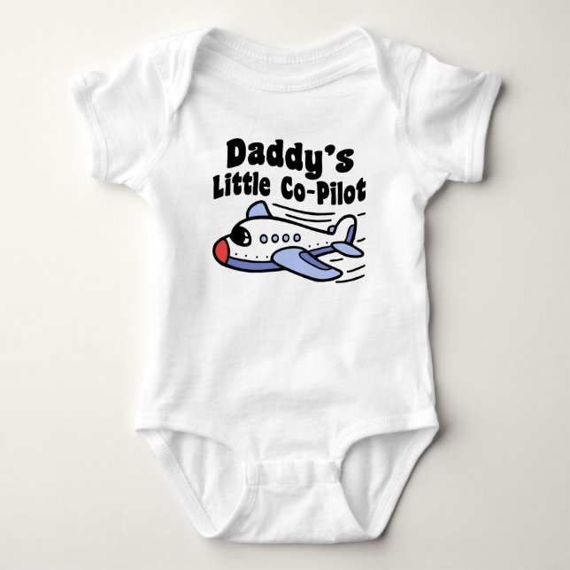 Daddy’s Little Co-Pilot Baby Bodysuit (Front)