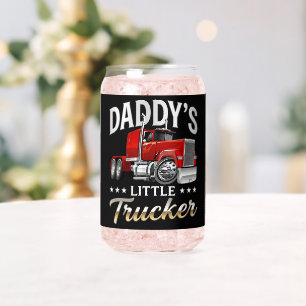 Daddy’s Little Trucker Can Glass