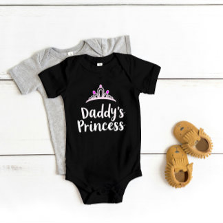 "Daddy’s Princess" Cute Baby Bodysuit