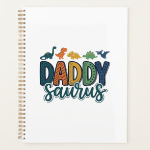 Daddy Saurus Cute Dinosaur Dad Vector Design_1 Planner