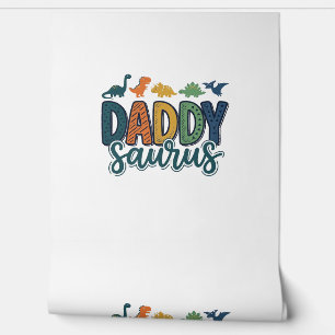Daddy Saurus Cute Dinosaur Dad Vector Design_1 Wallpaper