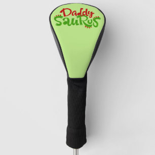 Daddy Saurus Dinosaur Lettering Golf Head Cover