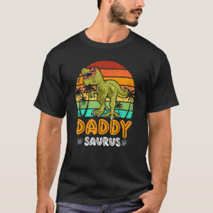 Daddy Saurus Rex Dinosaur Father's Day Family Matc T-Shirt