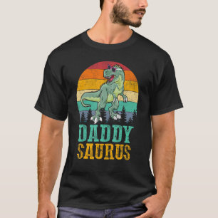 Daddy Saurus Rex Dinosaur Men Father's Day Family T-Shirt