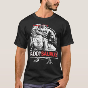 Daddy Saurus T Rex Dinosaur Men Father'S Day Famil T-Shirt