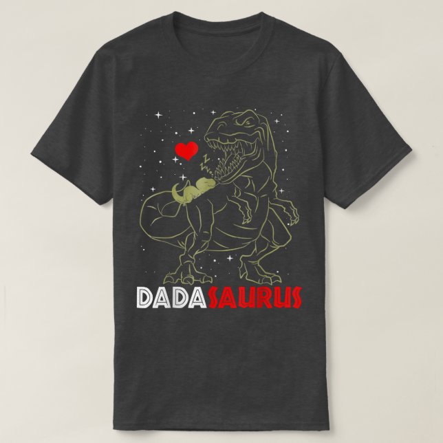 Daddy Saurus T rex Men Father's Day Family Matchin T-Shirt (Design Front)