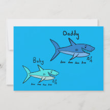 Daddy Shark & Baby Shark Blue Father's Day