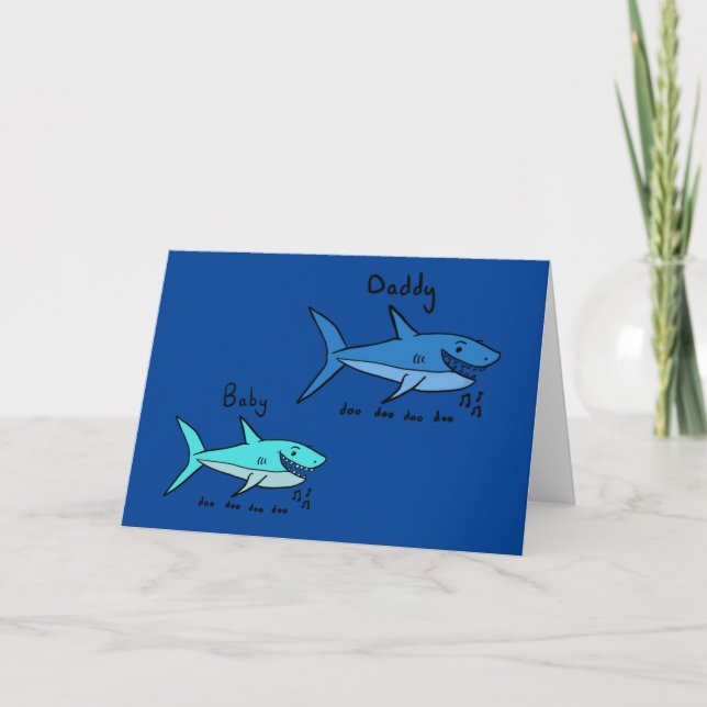 Daddy Shark & Baby Shark Doo Doo Doo Card (Front)