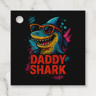 Daddy Shark Father's Day Gifts Favour Tags