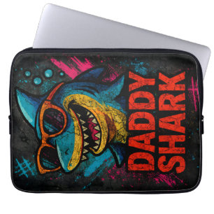Daddy Shark Father's Day Gifts Laptop Sleeve